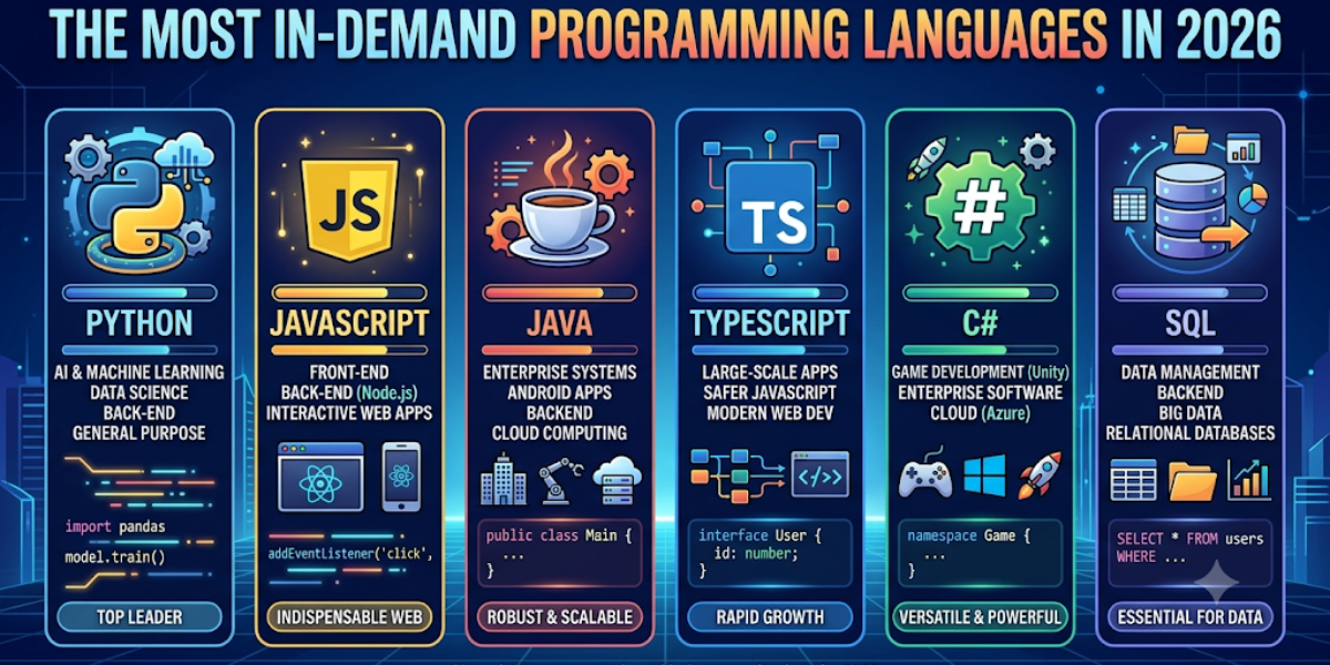 The Most In-Demand Programming Languages in 2026 The Most In-Demand Programming Languages in 2026