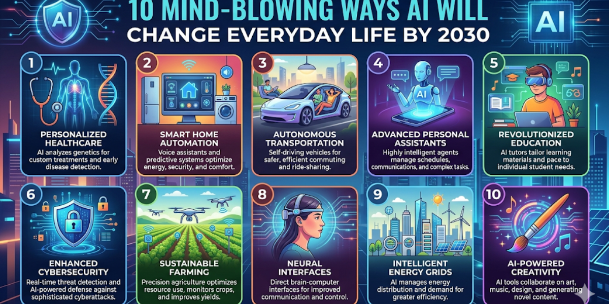 10 mind-blowing ways AI will change everyday life by 2030