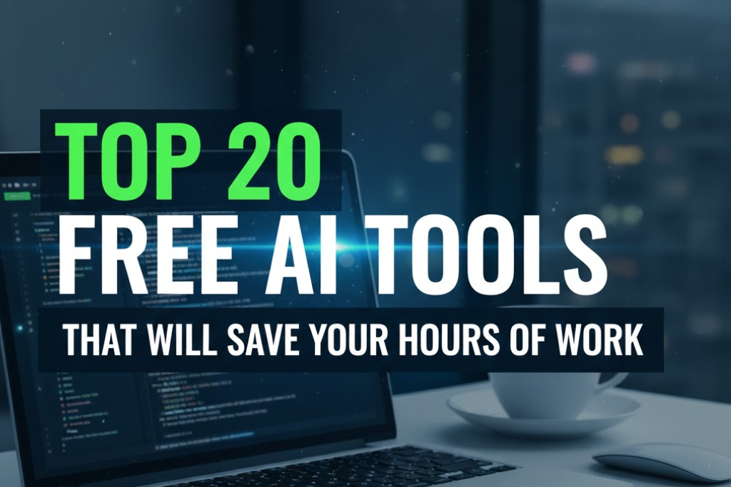 Top 20 free AI tools that will save your hours of work