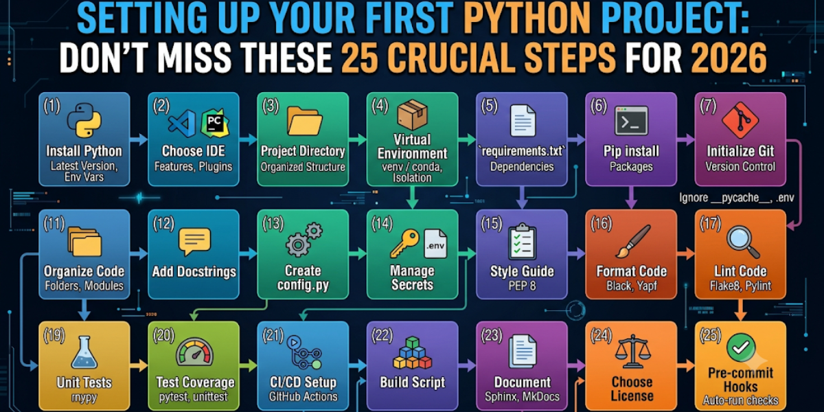 Setting Up Your First Python Project: Don’t Miss These 25 Crucial Steps for 2026