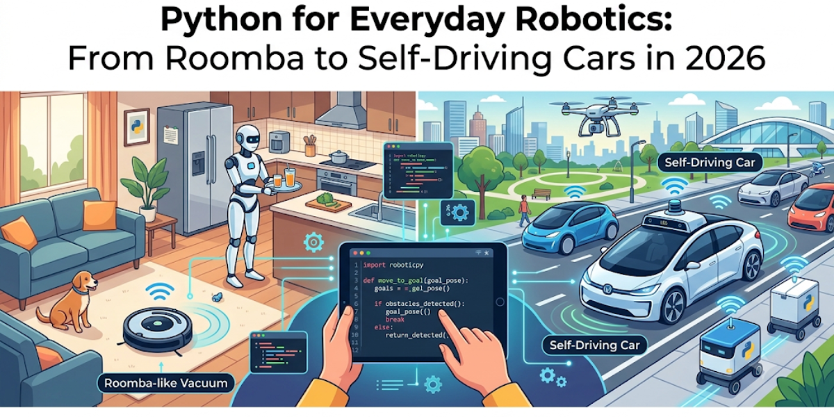 Python for Everyday Robotics: From Roomba to Self-Driving Cars in 2026