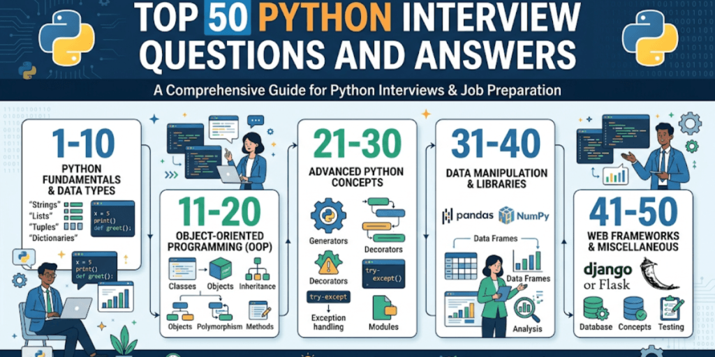 Top 50 Python Interview Questions and Answers 