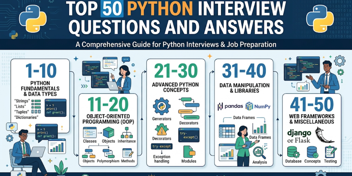 Top 50 Python Interview Questions and Answers Top 50 Python Interview Questions and Answers
