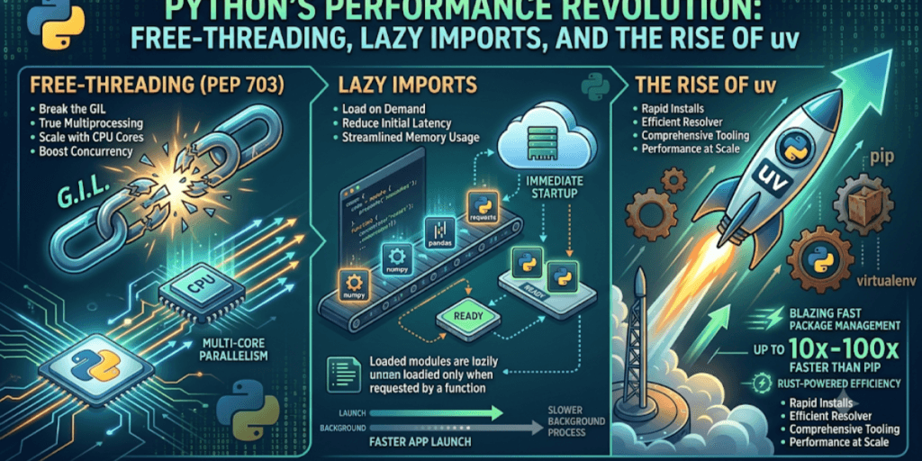 Python's Performance Revolution: Free-Threading, Lazy Imports, and the Rise of uv