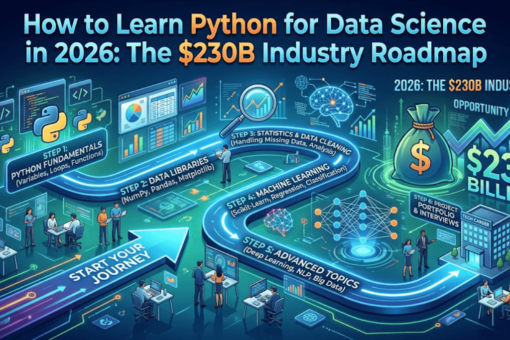 How to Learn Python for Data Science in 2026: The $230B Industry Roadmap