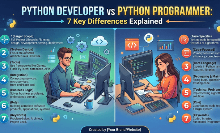 Python Developer vs Python Programmer: 7 Key Differences Explained
