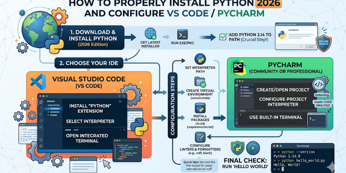 How to Properly Install Python 2026 and Configure VS Code / PyCharm How to Properly Install Python 2026 and Configure VS Code / PyCharm