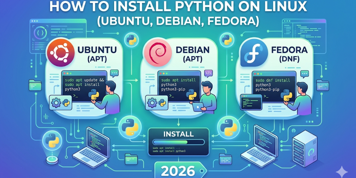 How to Install Python on Linux (Ubuntu, Debian, Fedora) – 2026