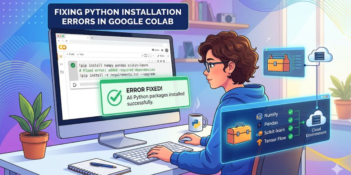 Fixing Python Installation Errors in Google Colab