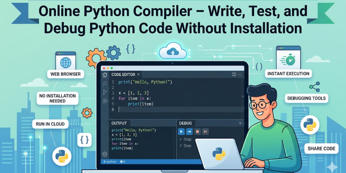 Online Python Compiler – Write, Test, and Debug Python Code Without Installation Online Python Compiler – Write, Test, and Debug Python Code Without Installation