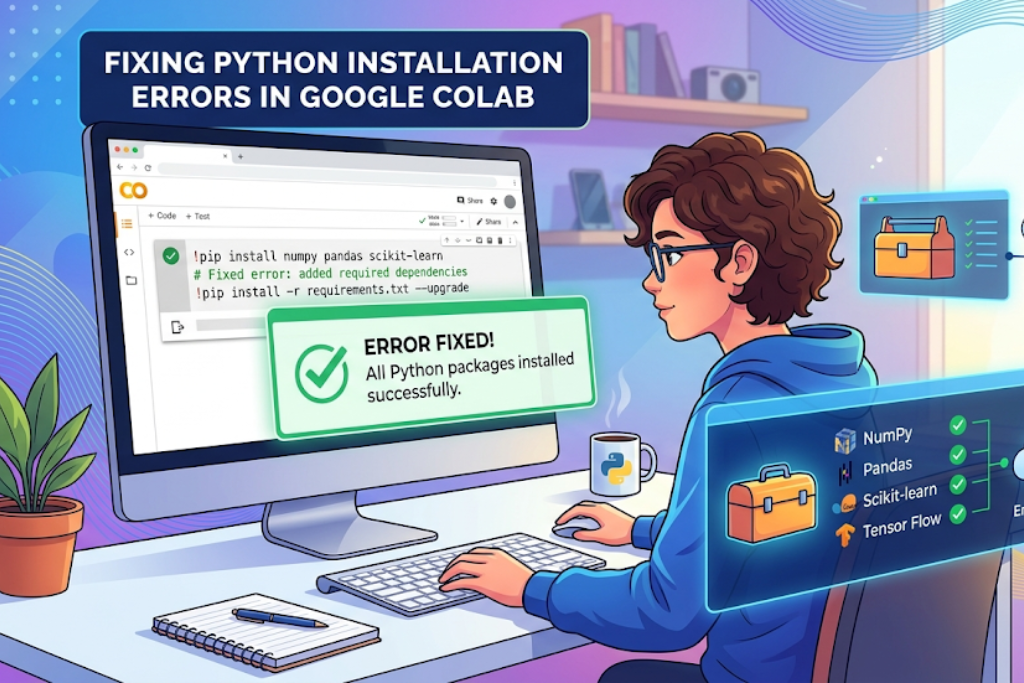 Fixing Python Installation Errors in Google Colab