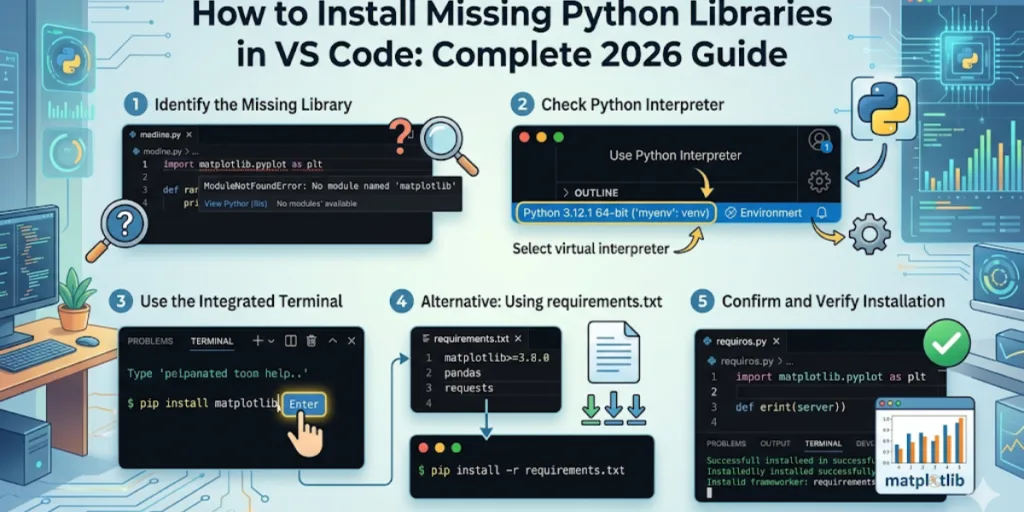 How to Install Missing Python Libraries in VS Code: Complete 2026 Guide