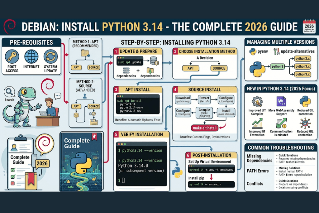 Debian Install Python 3.14: The Complete 2026 Guide