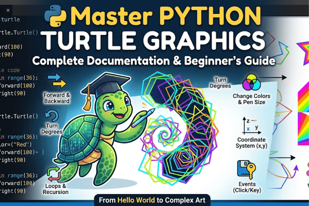 Master Python Turtle Graphics: Complete Documentation & Beginner’s Guide