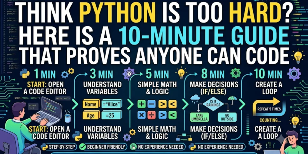Think Python Is Too Hard? Here is a 10-Minute Guide That Proves Anyone Can Code