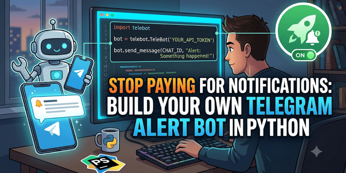 Stop Paying for Notifications: Build Your Own Telegram Alert Bot in Python