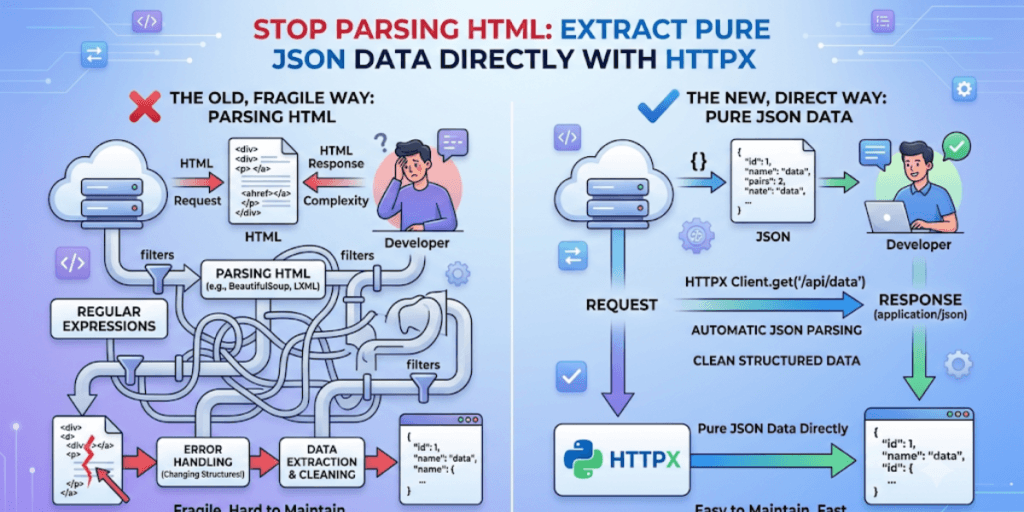 "Stop Parsing HTML: Extract Pure JSON Data Directly with HTTPX"