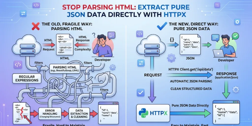 "Stop Parsing HTML: Extract Pure JSON Data Directly with HTTPX"