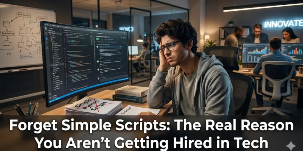 "Forget Simple Scripts: The Real Reason You Aren’t Getting Hired in Tech