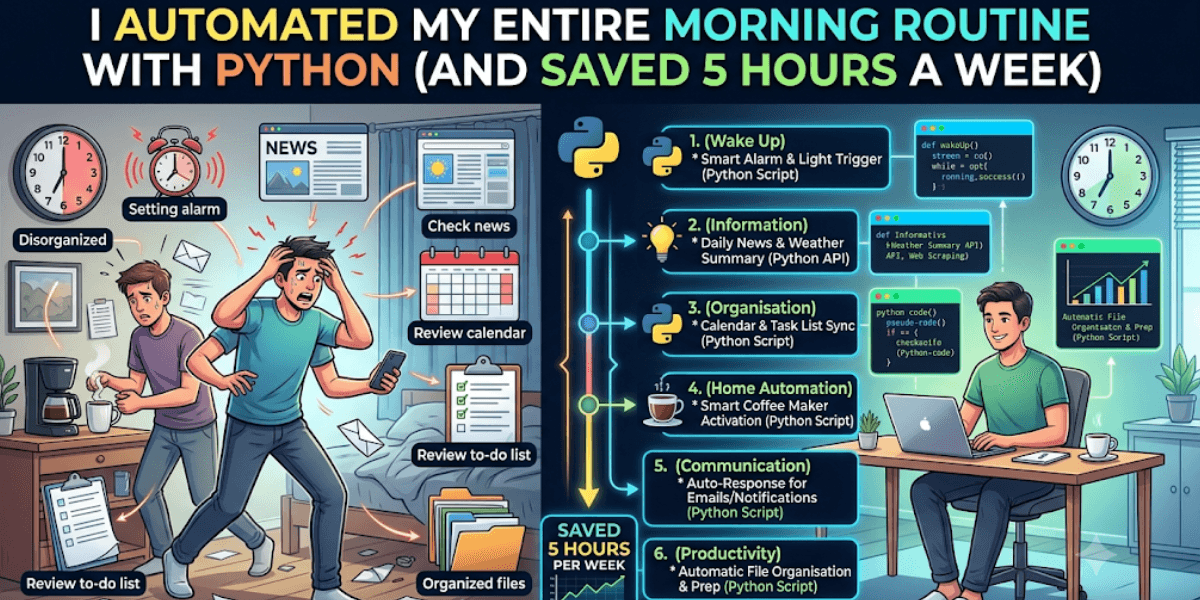 I Automated My Entire Morning Routine With Python (And Saved 5 Hours a Week) I Automated My Entire Morning Routine With Python (And Saved 5 Hours a Week)