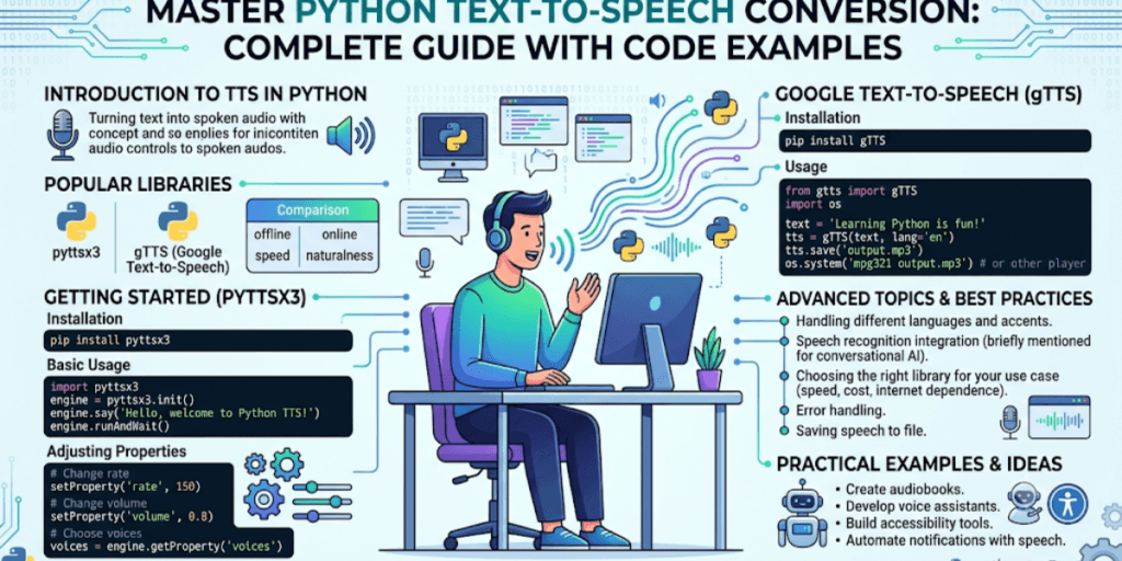 Master Python Text to Speech Conversion: Complete Guide with Code Examples