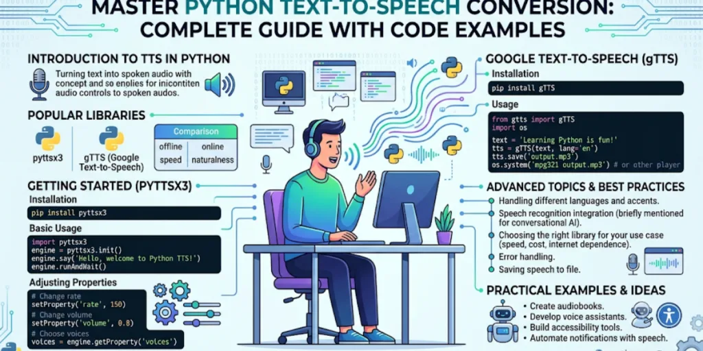 Master Python Text to Speech Conversion: Complete Guide with Code Examples