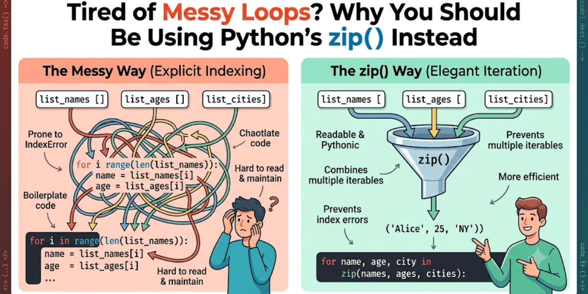 Tired of Messy Loops? Why You Should Be Using Python’s zip() Instead