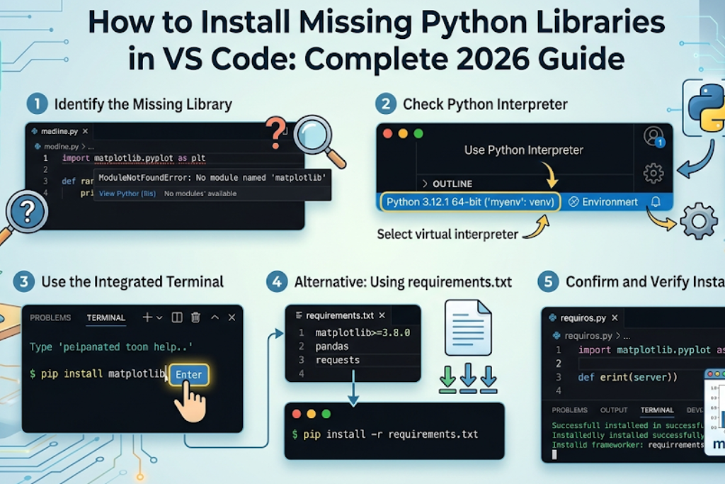 How to Install Missing Python Libraries in VS Code: Complete 2026 Guide