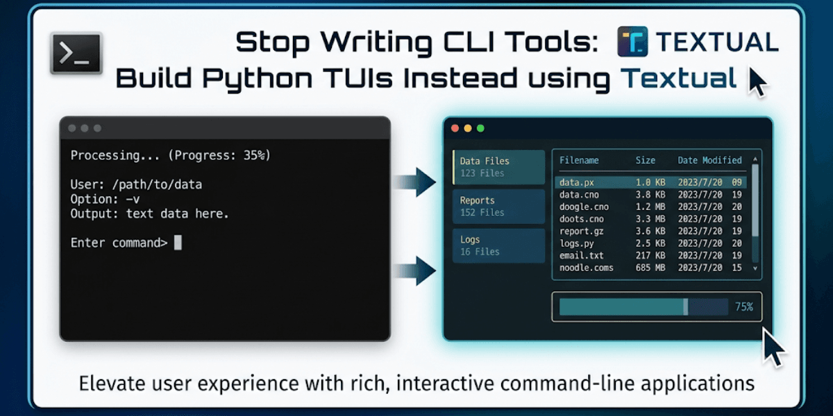 For decades, the command line has been the backbone of developer tooling. We write scripts that ask for input, print lines of text, and dump tables of data. We call these CLI tools. They work. But they are fragile.