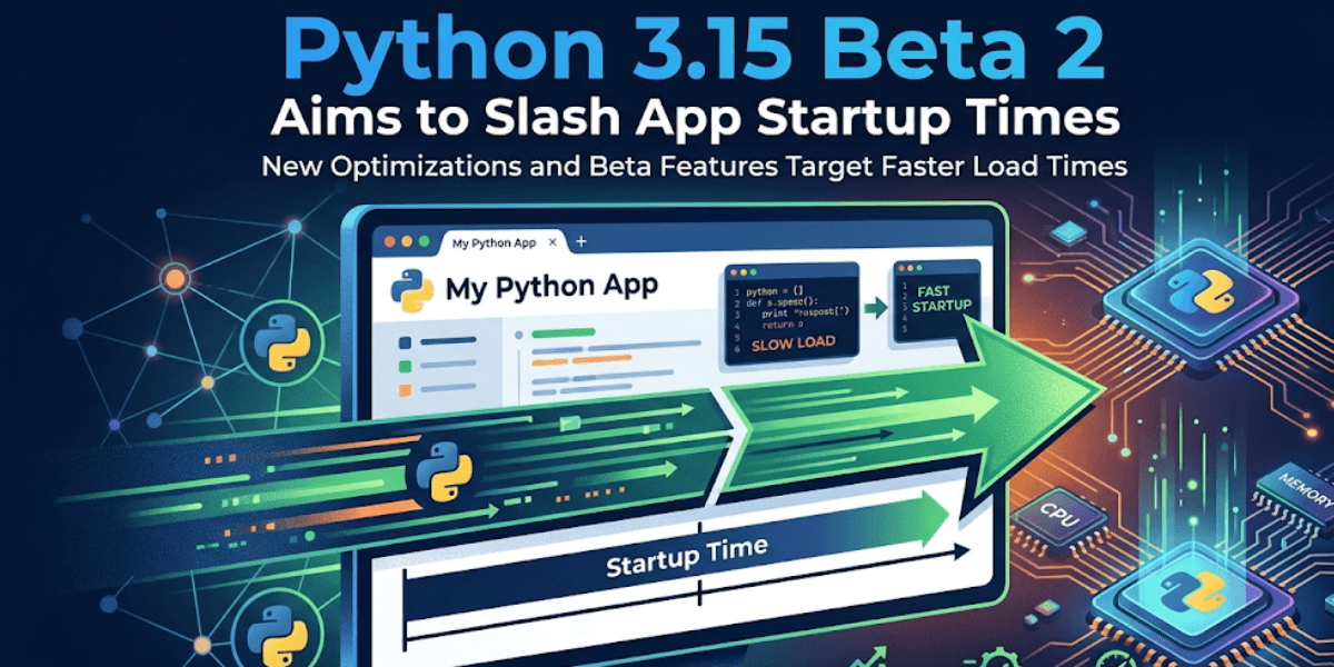 Python 3.15 Beta 2 Aims to Slash App Startup Times Python 3.15 Beta 2
