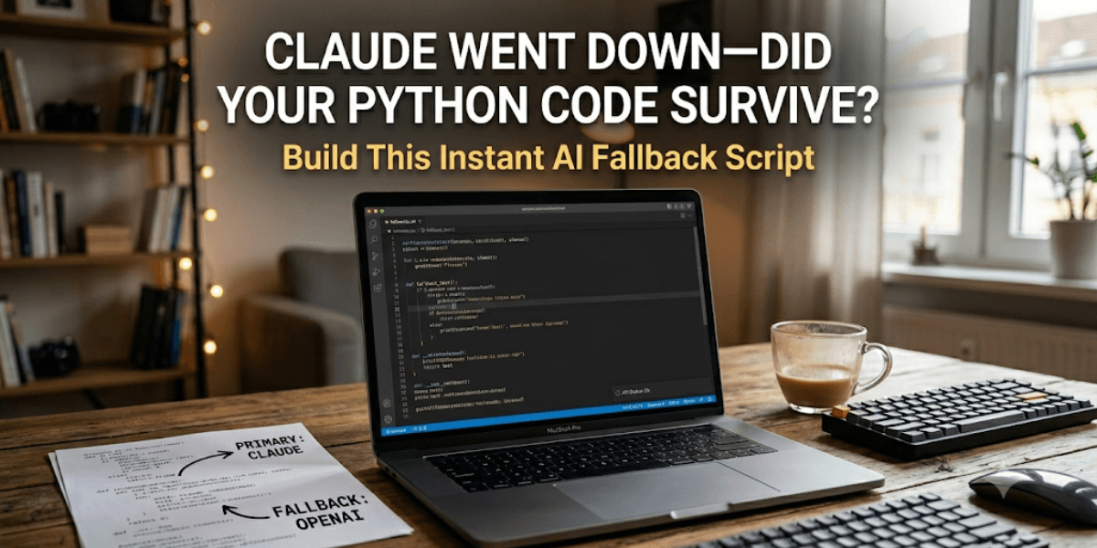 “Claude Went Down—Did Your Python Code Survive? Build This Instant AI Fallback Script”