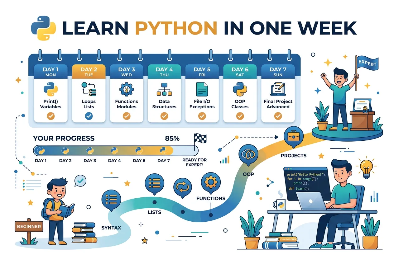 Can You Learn Python in One Week? Honest Answer + 7-Day Plan