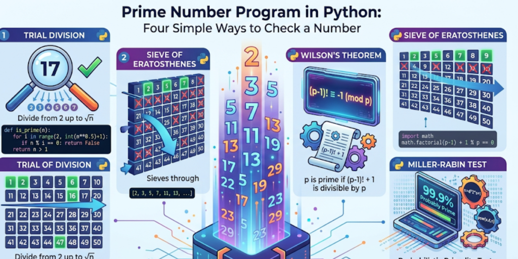 Prime Number Program in Python: Four Simple Ways to Check a Number